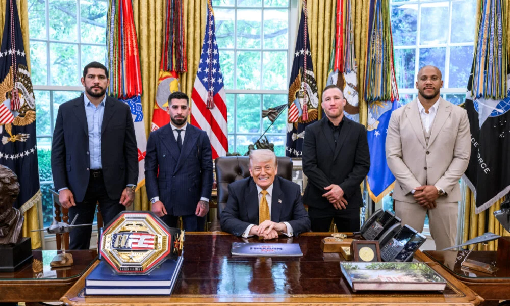 O Efeito Casa Branca: Justin Gaethje, Campeão Peso-Leve do UFC, Visita Donald Trump no Salão Oval Após Vitória Histórica