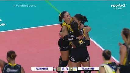 Praia Clube abre temporada com vitória sobre o Fluminense na Copa Super Vôlei, Kuznetsova brilha em reestreia e decisão contra Sesc-Flamengo vai ser sábado em Niterói