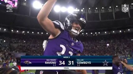 Péricles, ‘Evidências’ no Maracanã e o clima que transformou os Baltimore Ravens no ‘Time do Brasil’ após vitória por 34 a 31 com field goal de 56 jardas