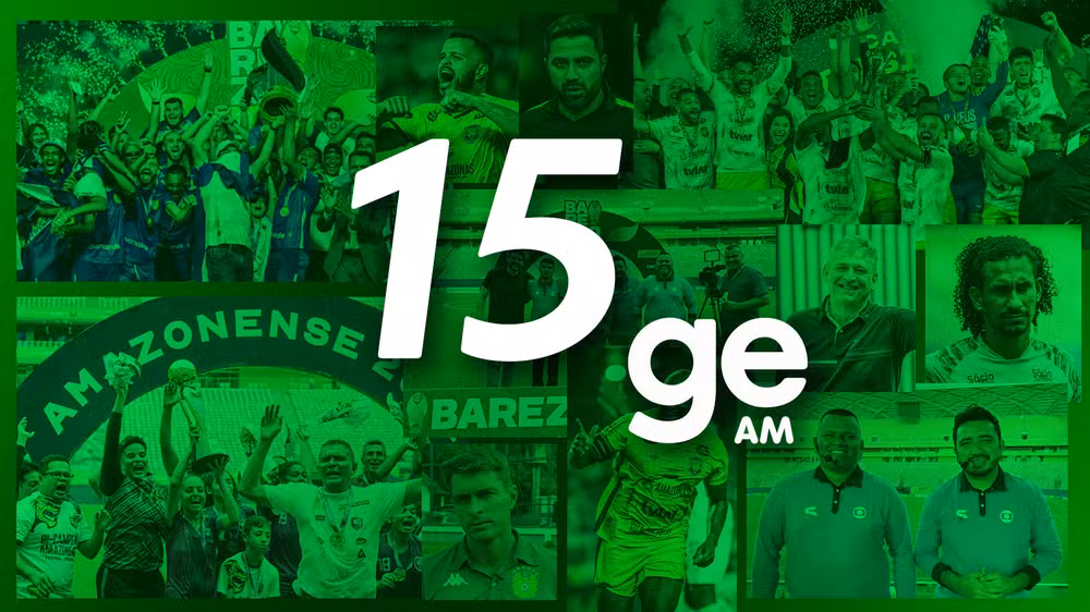 ge Amazonas completa 15 anos de credibilidade, informação e inovação, 5.478 dias contando a história do esporte amazonense e relembrando acessos e títulos