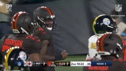 Browns vencem Steelers por 27 a 24 com field goal de 56 jardas nos últimos segundos, partida tensa tem 21 pontos seguidos e confronto entre Rodgers e McCarthy