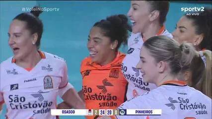 Osasco domina Pinheiros por 3 a 0 e fica muito perto da final do Campeonato Paulista Feminino de vôlei 2026, Stysiak e Brambilla brilham