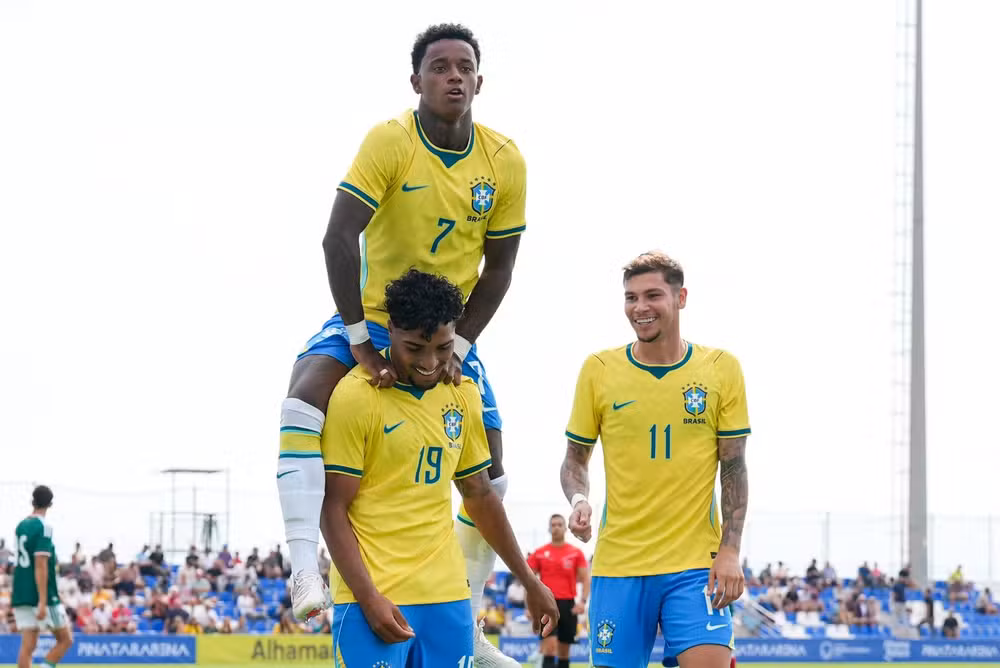 Seleção sub-20 goleia México por 4 a 0 na Pinatar Arena com Heittor, Bruninho, Luca Meirelles e João Ananias, Brasil fecha Data Fifa 100% de aproveitamento