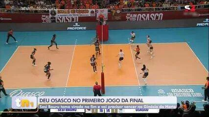 Sesi-Bauru x Osasco: onde assistir e horário do 2º jogo da final do Paulista de vôlei feminino