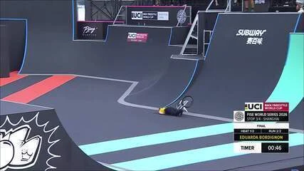 Brasileira relata fraturas no rosto e convulsão após grave acidente na Copa do Mundo de Ciclismo BMX
