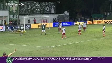 Goiás amplia número de tropeços na Serrinha, e desempenho como mandante compromete campanha