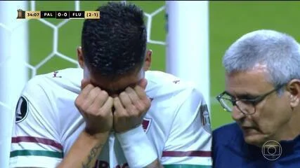 Palmeiras x Fluminense: Millán se machuca e deixa o campo chorando; assista