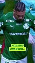 Paulinho termina jogo mancando e preocupa Abel no Palmeiras: “Tenho fé que não seja nada”
