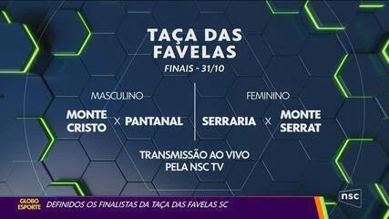 Saiba como garantir ingressos para as finais da Taça das Favelas SC