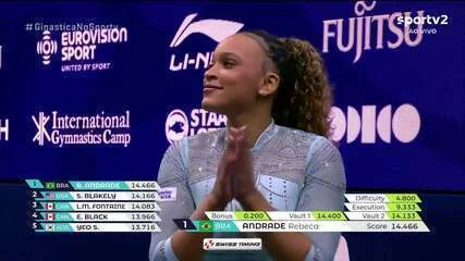 Rebeca Andrade é tricampeã do salto e conquista 10ª medalha em Mundiais de ginástica