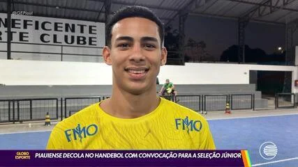 Conheça piauiense convocado para Seleção Júnior de handebol e com transferência acertada à Espanha