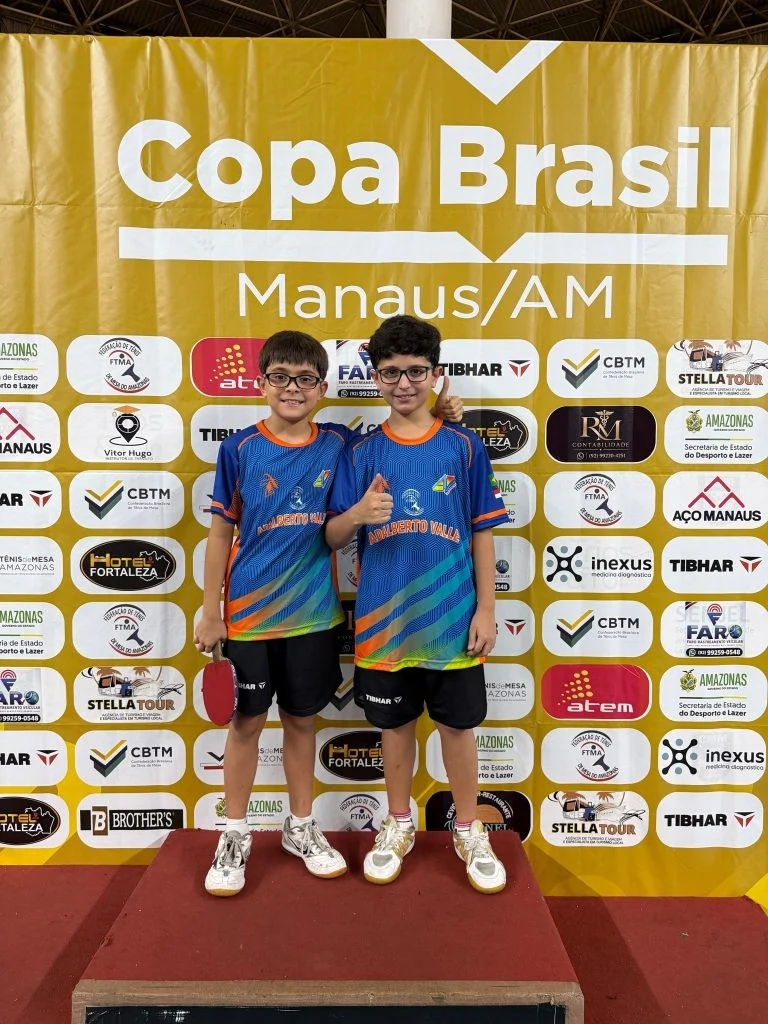 Dupla de mesatenistas amazonenses participará de treinamento da Seleção Brasileira